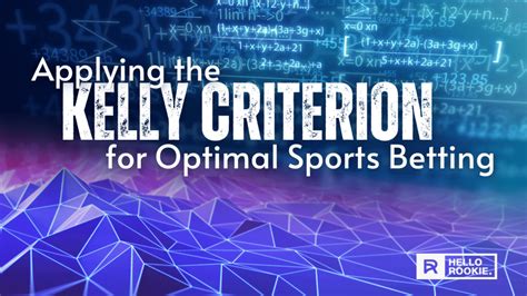 kelly criterion sports betting